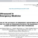 Profesionales del Hospital publican un artículo en The Journal of Emergency Medicine